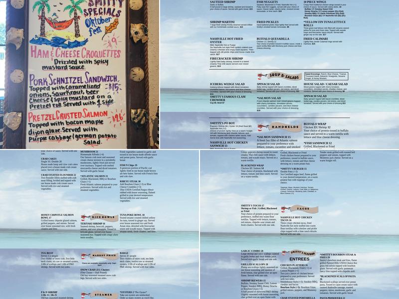 Smitty's Grille Menu