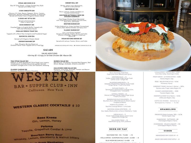 Western Inn Menu