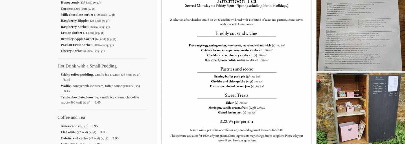 The Falcon at Warmington Menu