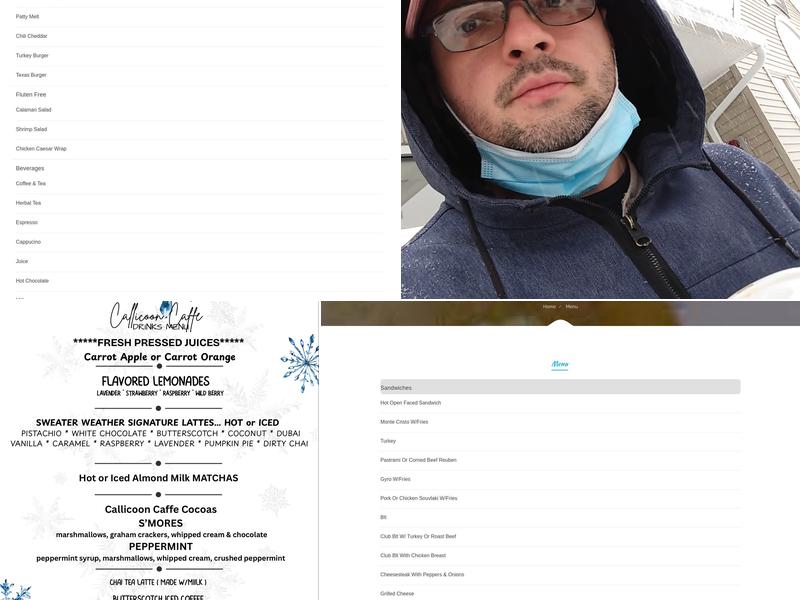 Callicoon Caffè Menu