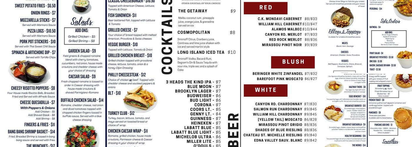 Petals Menu