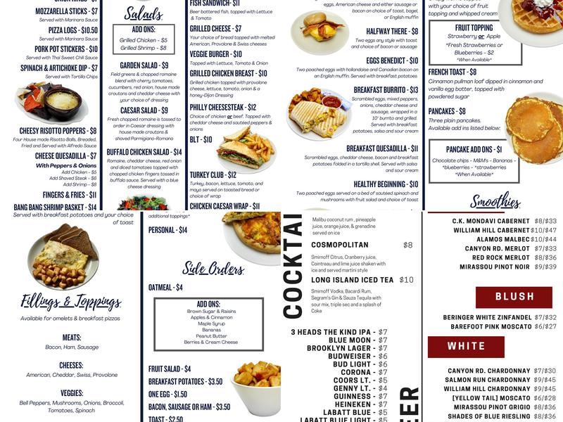 Petals Menu
