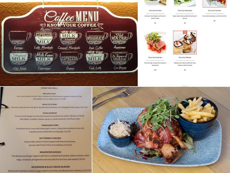 The Brasenose Arms Menu