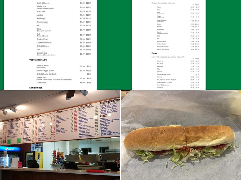 Guy's Subs Menu