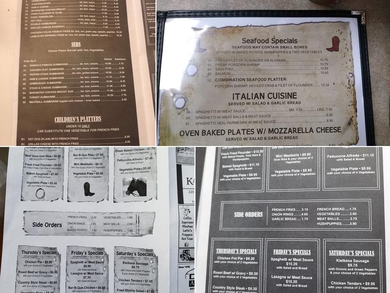 Rancho Menu