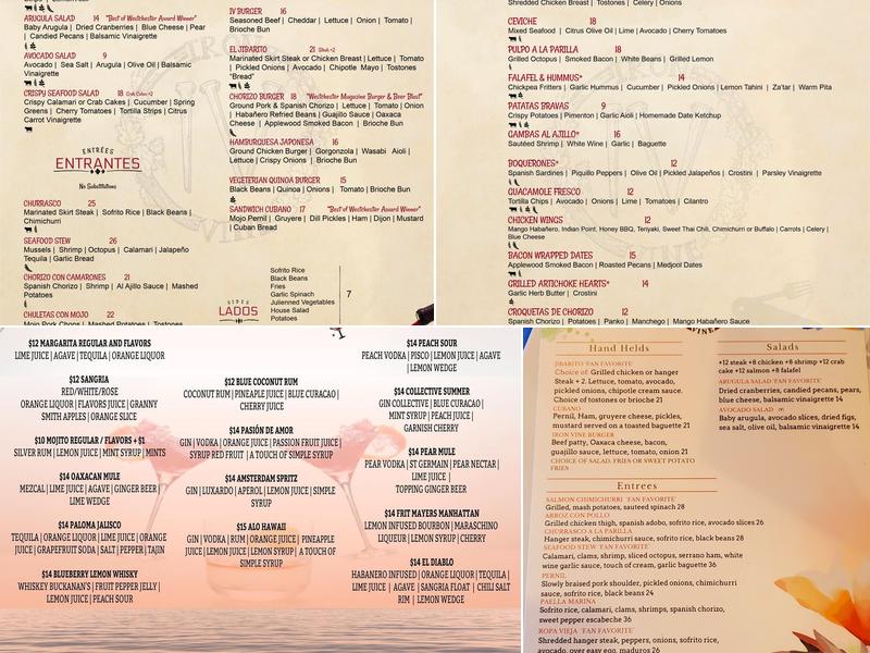 Iron Vine Tapas Bar And Restaurant Menu