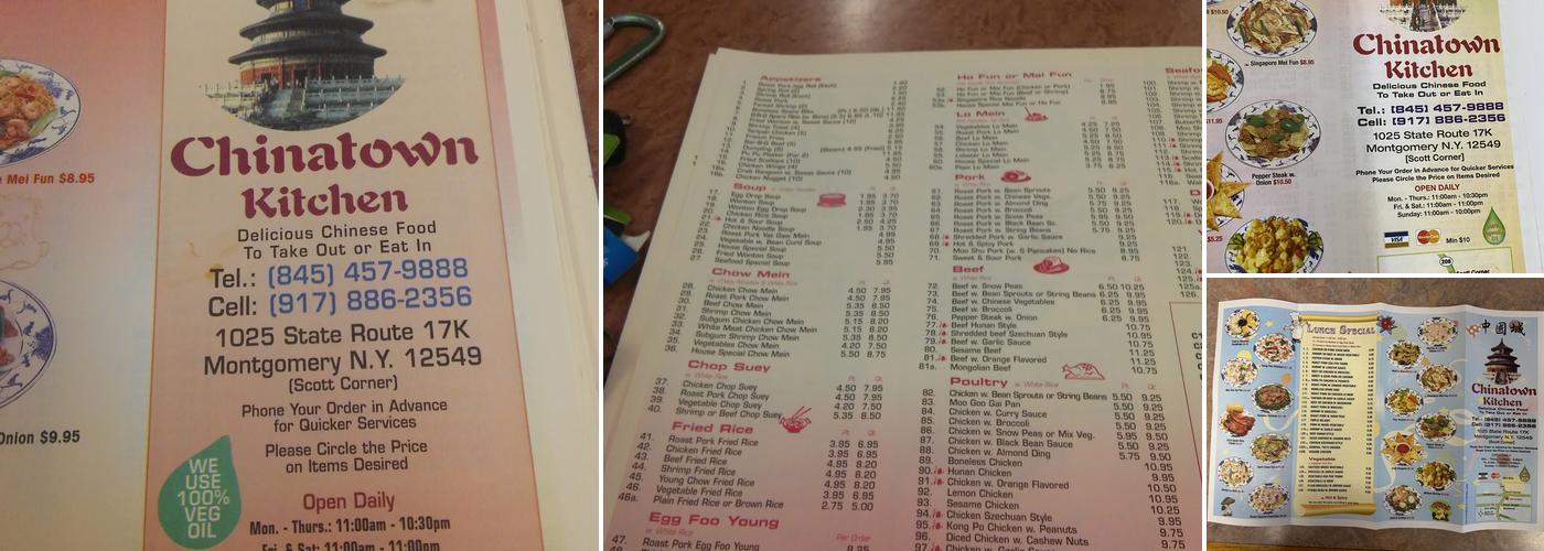 Chinatown Kitchen Menu