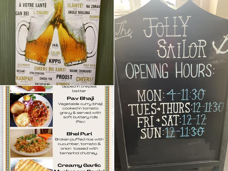 The Jolly Sailor Menu