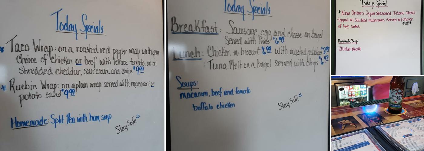 1/2 Ton's Bar & Grill Menu