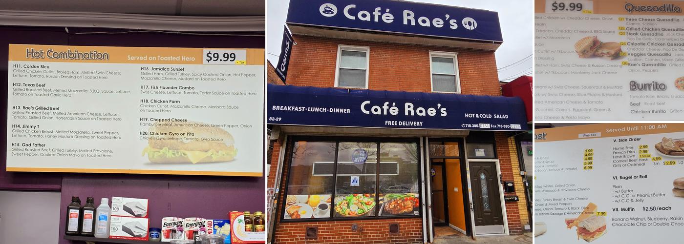 Rae's Cafe Menu