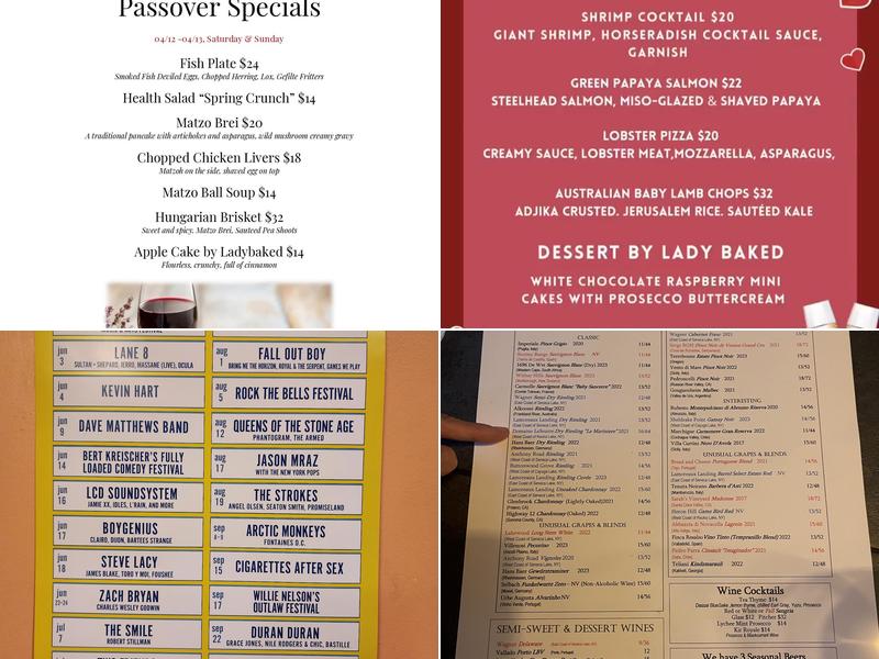 Keuka Wine Bar & Kitchen Menu