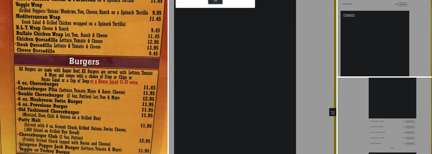 Alex's Grill and Ice Cream Menu