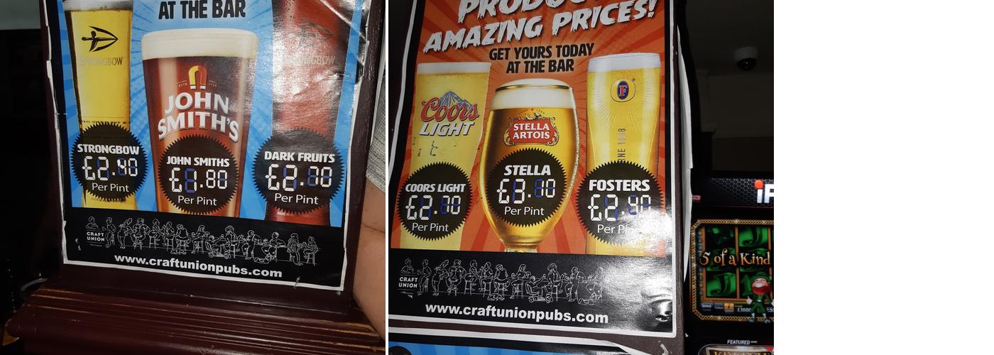 The Ancient Borough Arms Menu