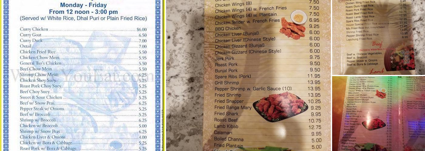 Windies Menu