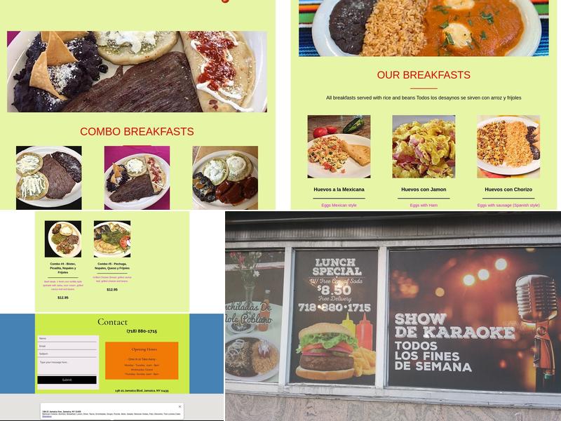Los Almuerzos Mexicanos Menu