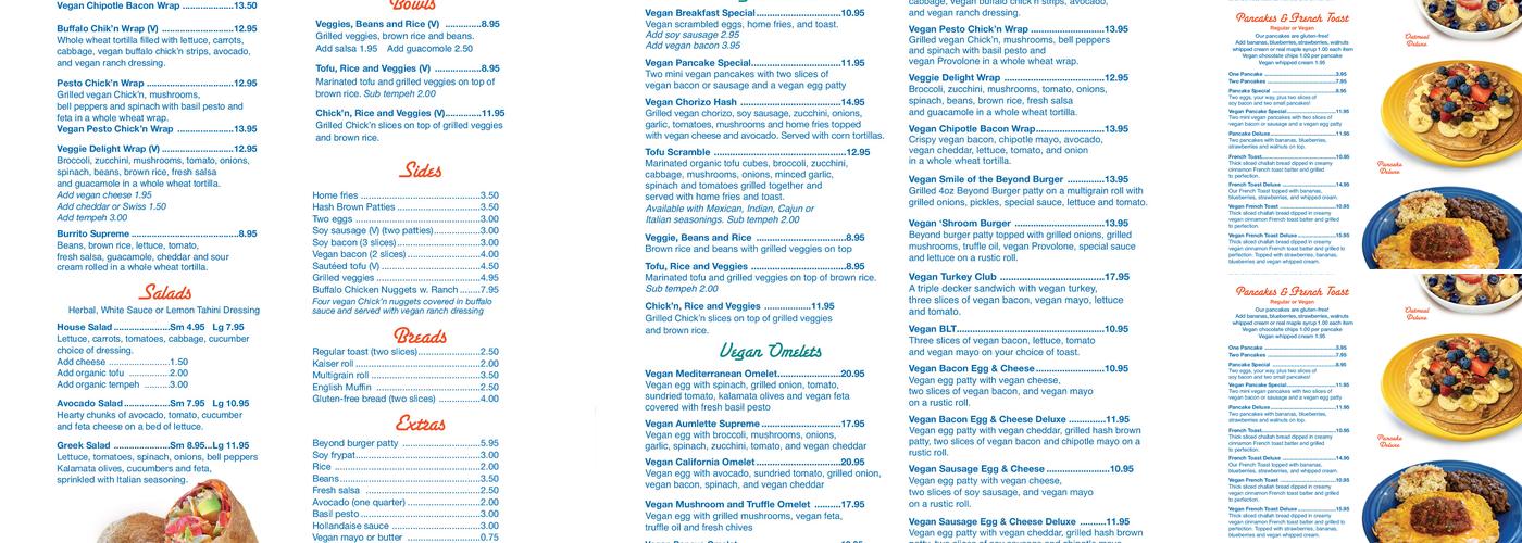 Smile of the Beyond Menu