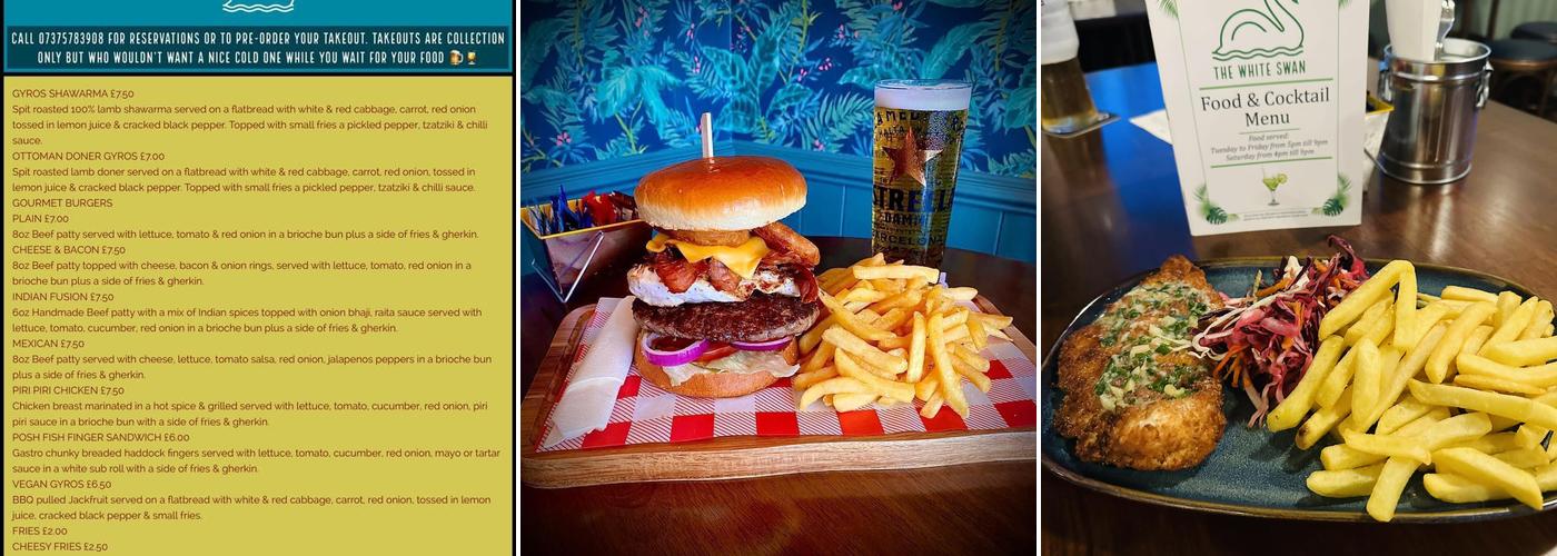 The White Swan Menu