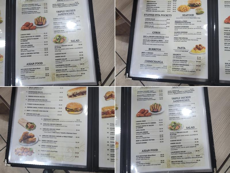 Cafe Menu