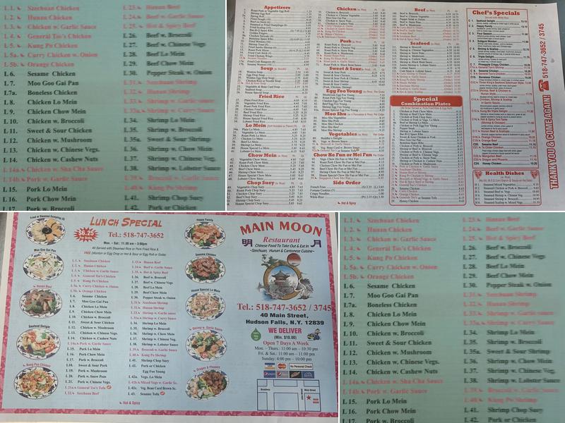 Main Moon Menu