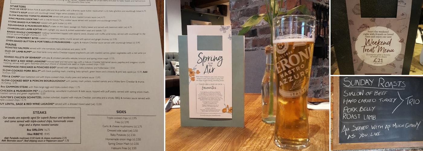 The Inn At Scarcroft Menu