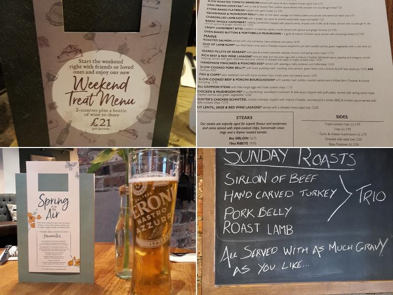 The Inn At Scarcroft Menu