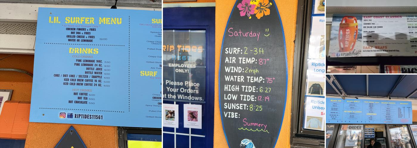 RIPTIDES 11561 Menu