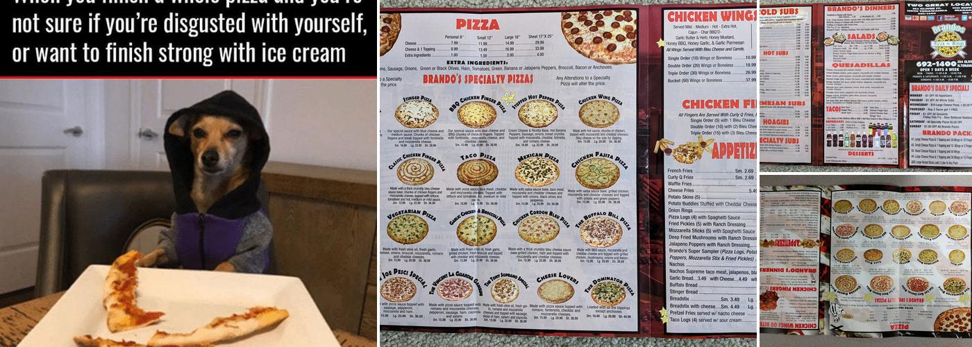 Brando's Pizza & Wings Menu