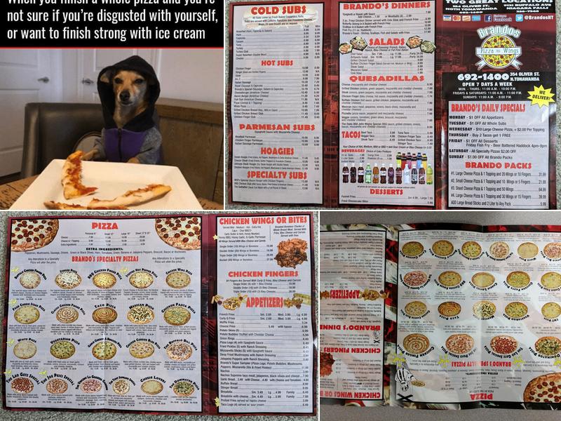 Brando's Pizza & Wings Menu