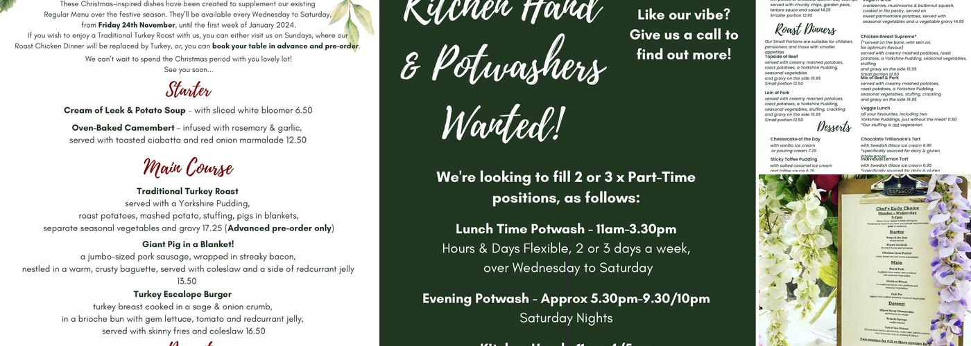 The Rockingham Arms Towton Menu