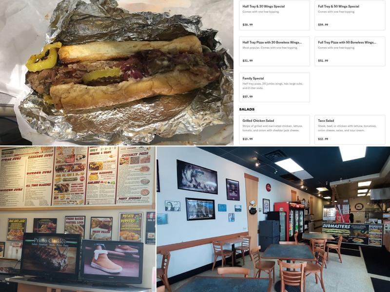 SUBMASTERS Menu