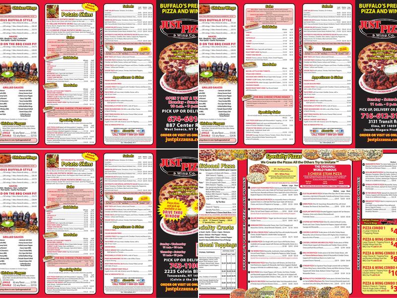 Just Pizza & Wing Co. Menu