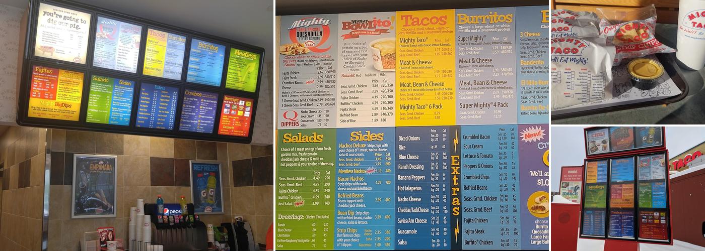 Mighty Taco Menu