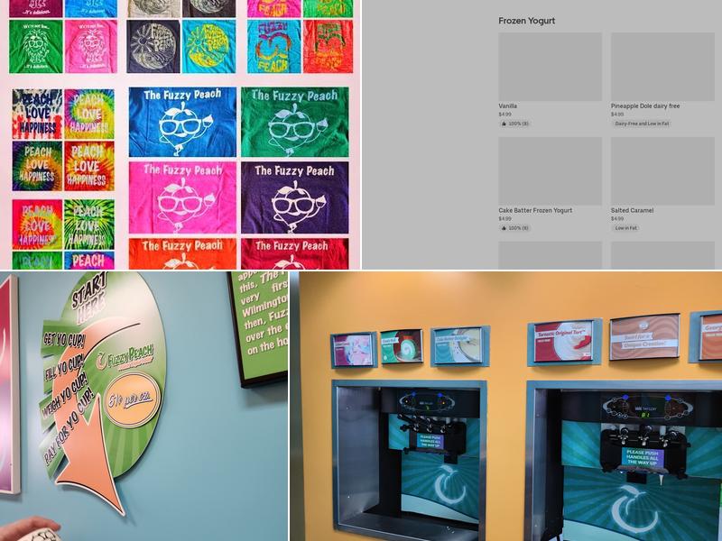 The Fuzzy Peach Frozen Yogurt Bar Menu