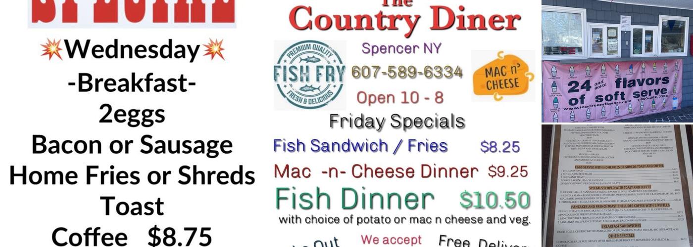 The Country Diner Menu