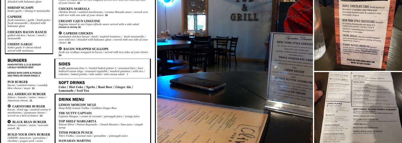 Oliver's Pub & Grill Menu