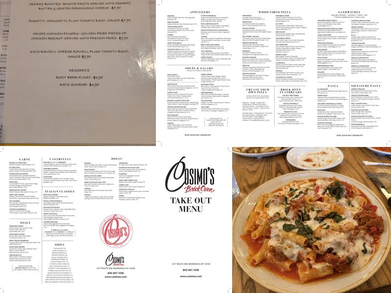 Cosimo's Menu