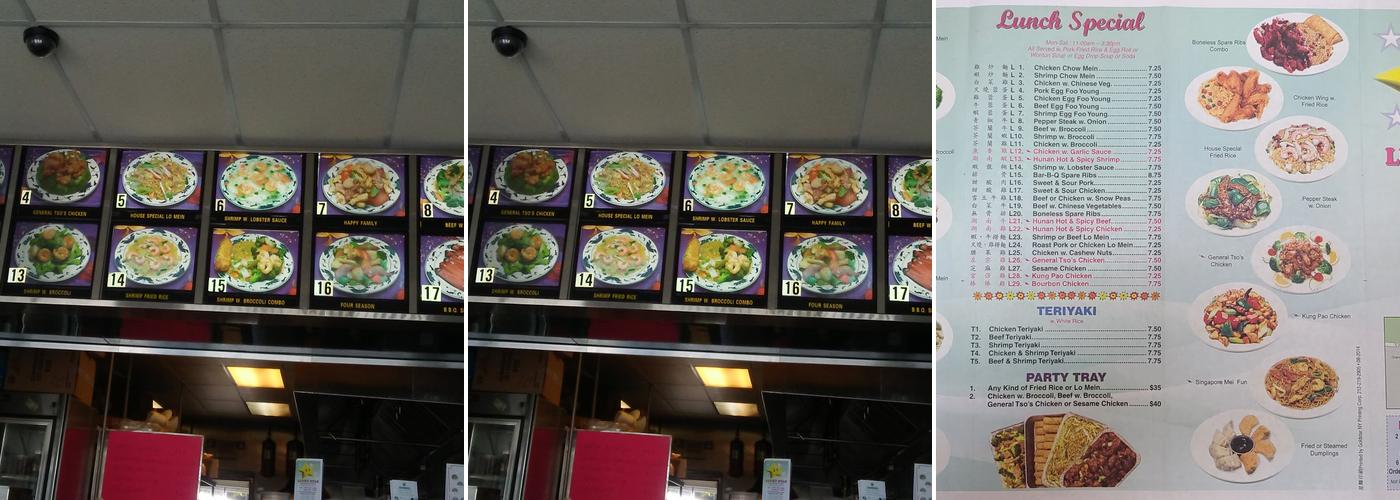 Lucky Star Menu