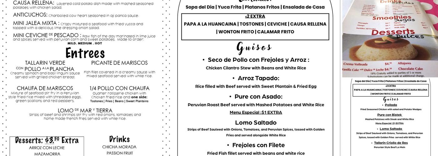Don Fernando's Menu
