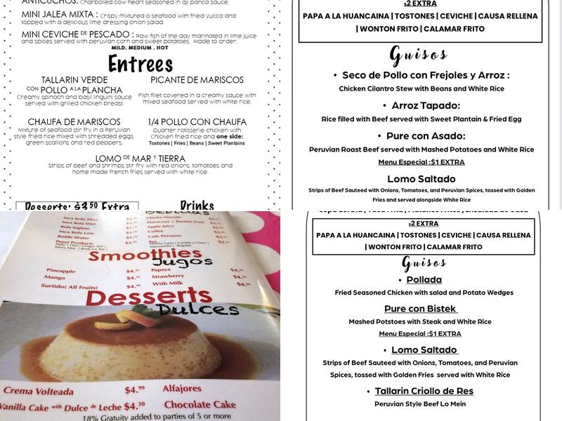 Don Fernando's Menu