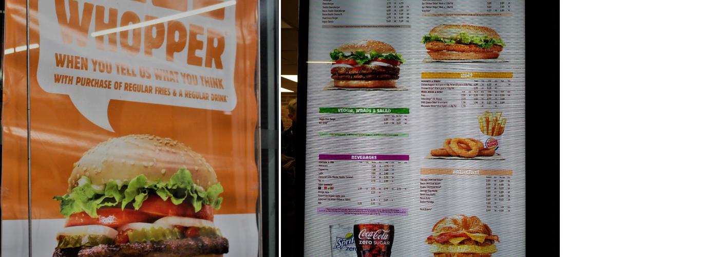 Burger King Menu
