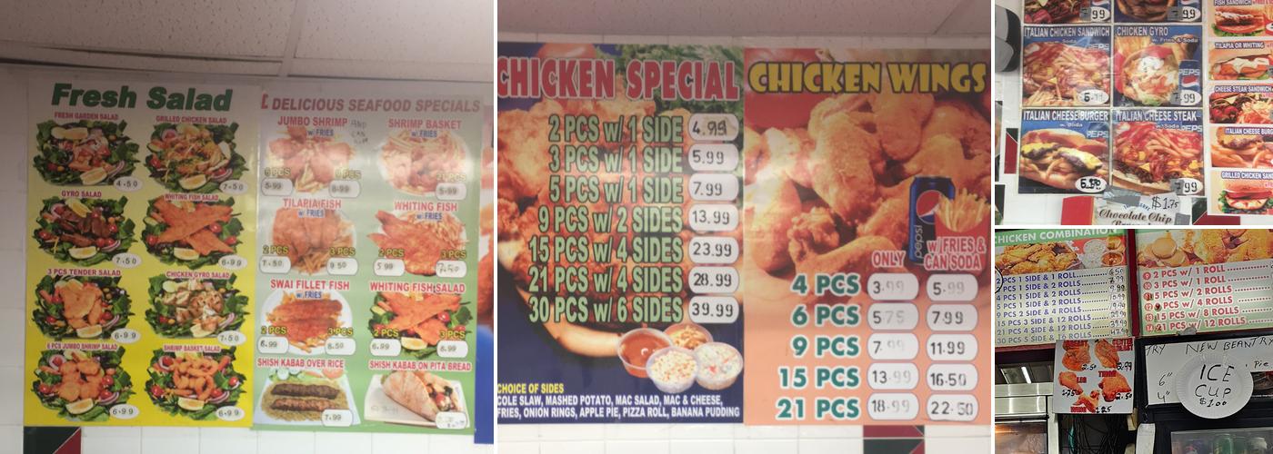 HALAL CROWN FRIED CHICKEN Menu