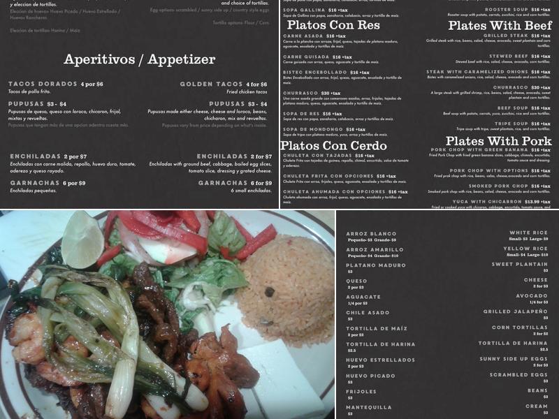 Andrea C’s Restaurant Menu