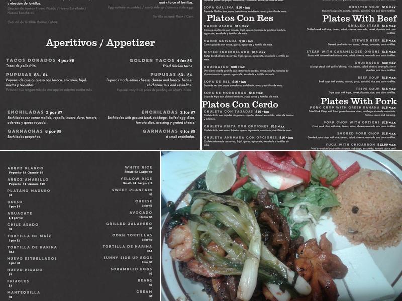 Andrea C’s Restaurant Menu
