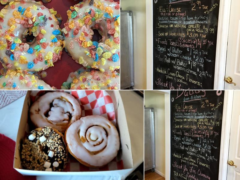 Daddy’s Bakery Menu