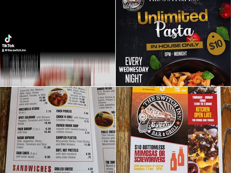 The Switch Inn Menu