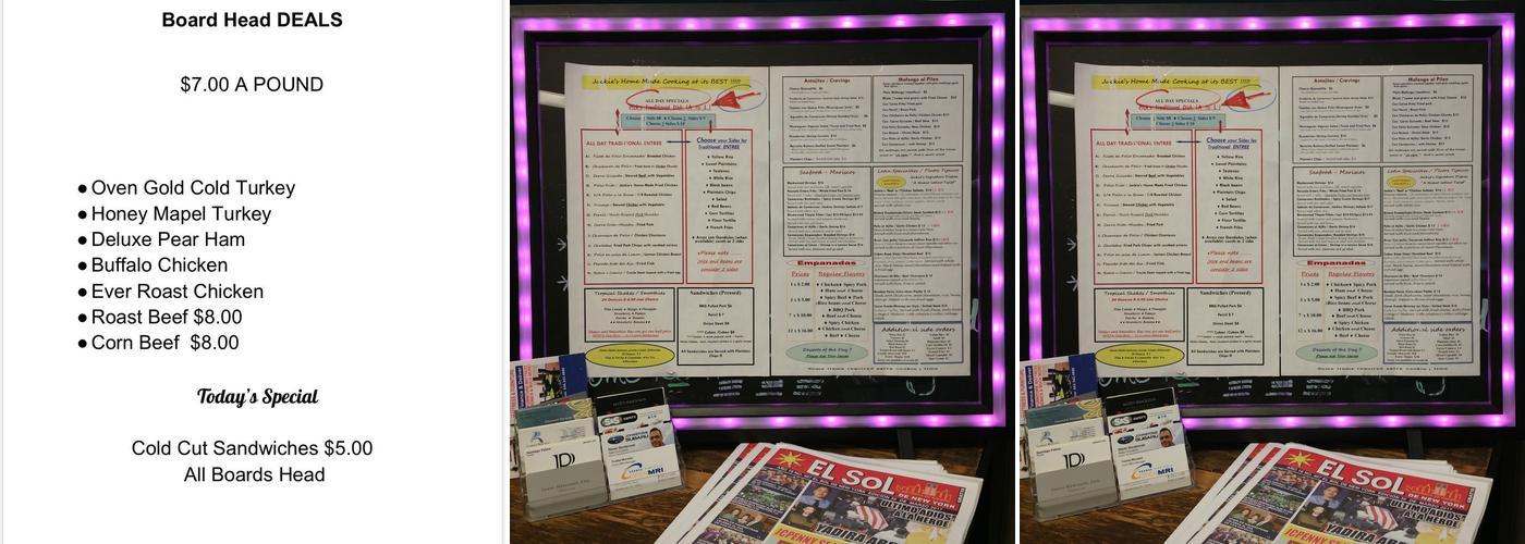 Jackie's Latin Kitchen Menu