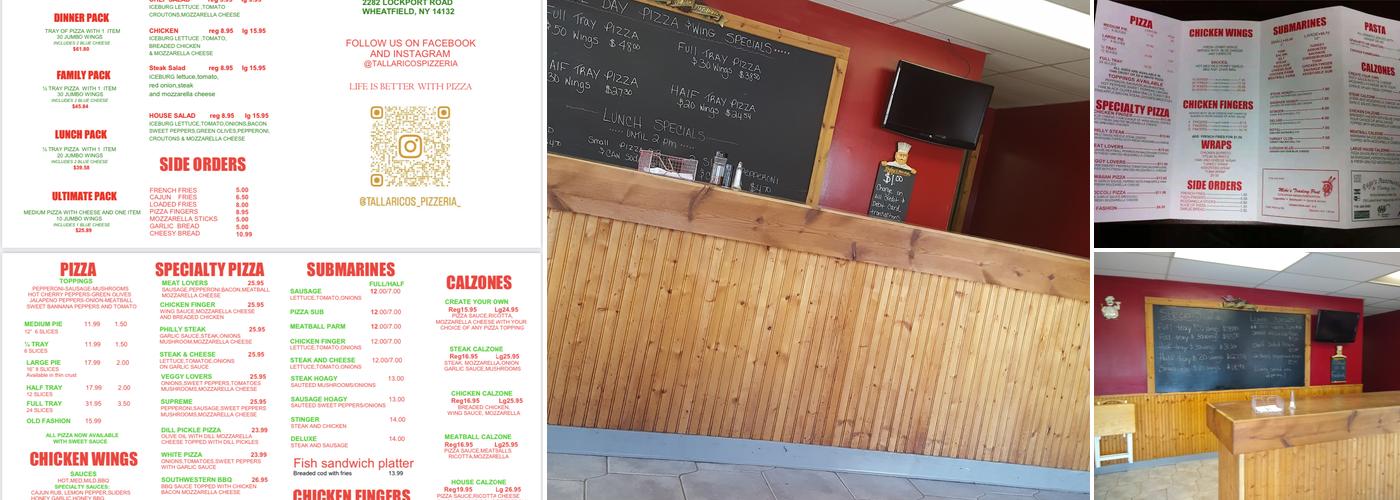 Tallarico's Pizzeria Menu