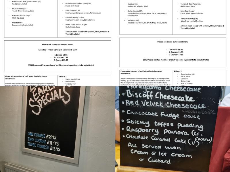 The Blue Bells Inn Menu