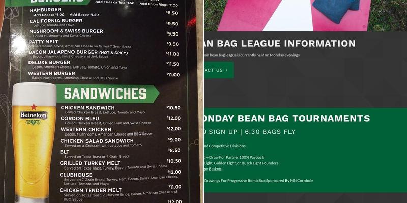 Duck's Sports Bar & Grill Menu