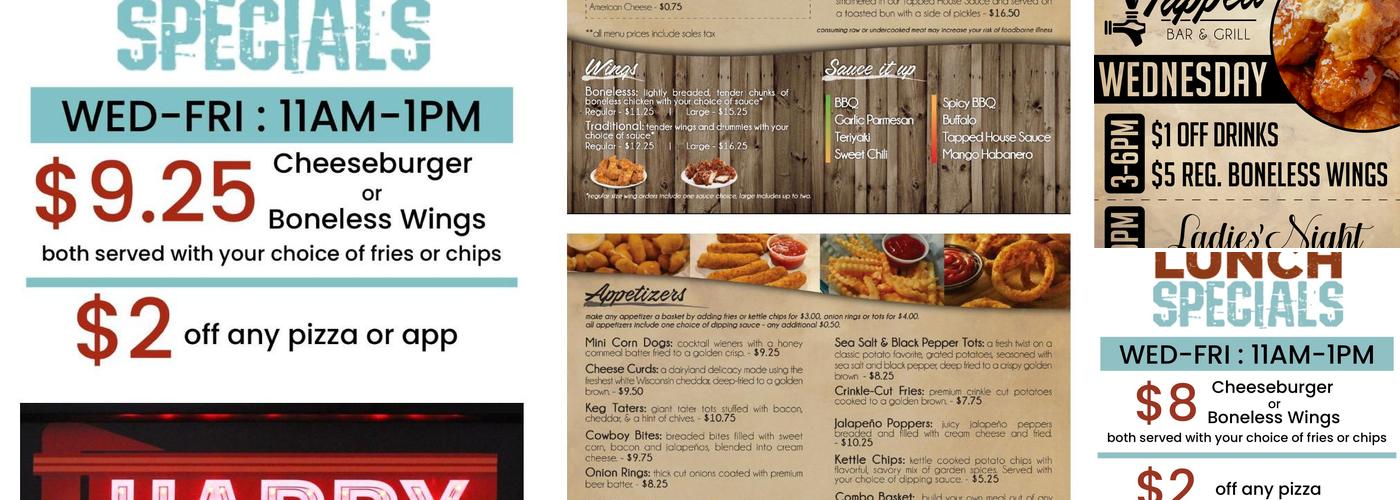 Tapped Bar Menu